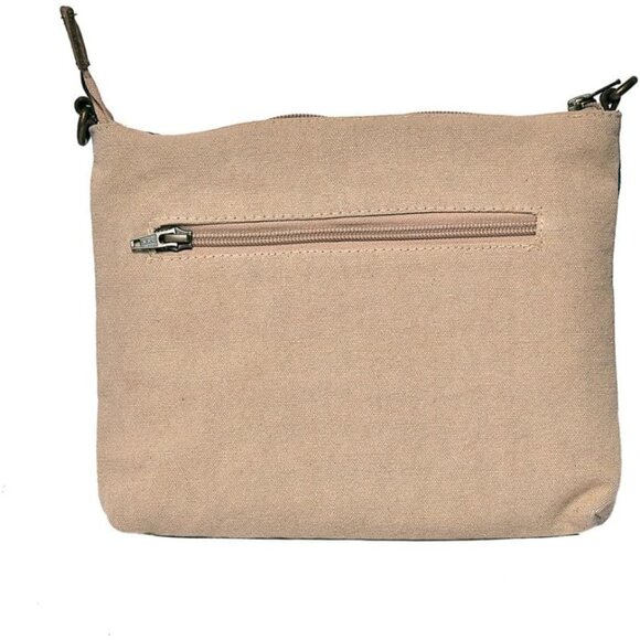 Wristlet Wallets Women Cotton Canvas Crossbody Sling Bags Handbags Gift - Picture 2 of 5